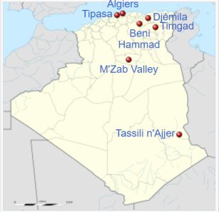 Location-of-World-Heritage-Sites-in-Algeria
